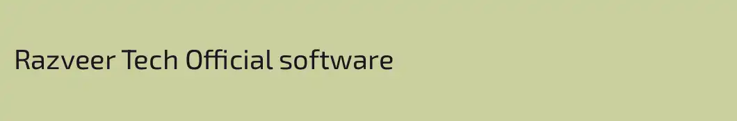 Razveer Tech Official software